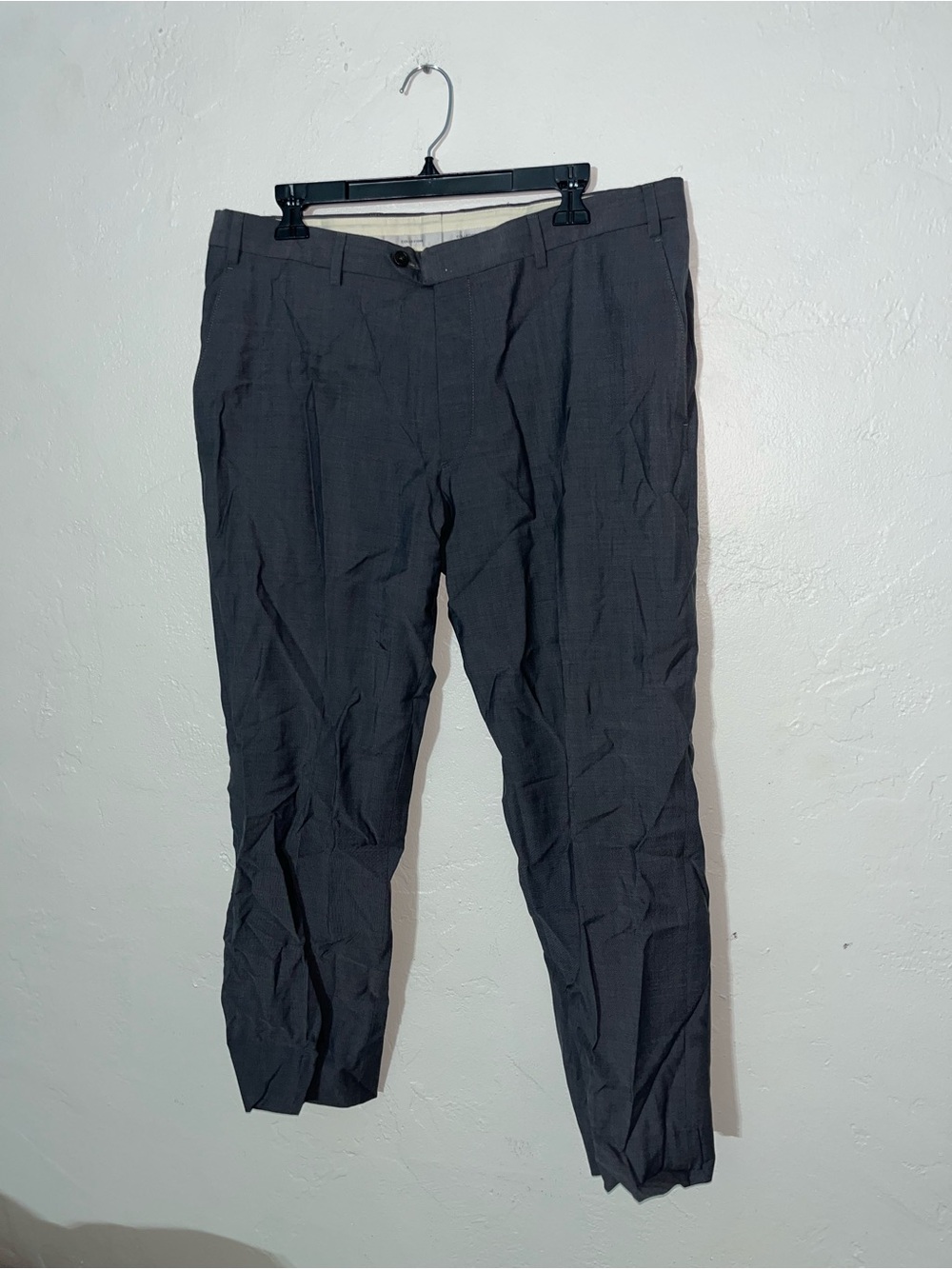 Armani Collection Collezioni Men's Classic Dress Pants in Charcoal Gray 36 x 27